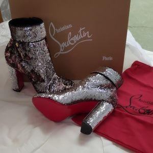 Christian Louboutin Moulamax Sequin Booties